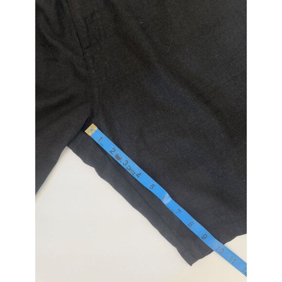 ONeill Mens Black Linen Blend Shorts Size 38 With Front & Back Pockets Outdoors - Picture 4 of 7